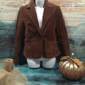 New York & Company brown business Blazer size10